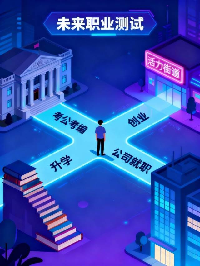 测测你的未来职业走向属于哪一类?（考公考编/自主创业/升学/公司就职等等）